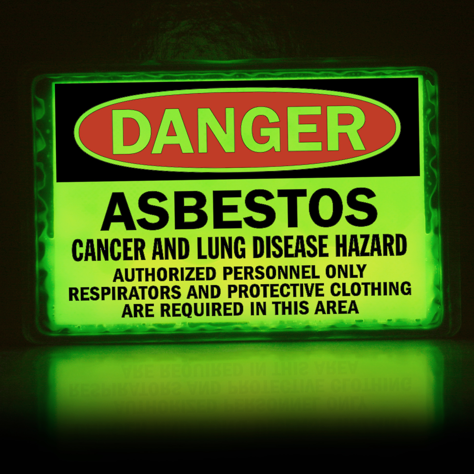 Asbestos safety sign