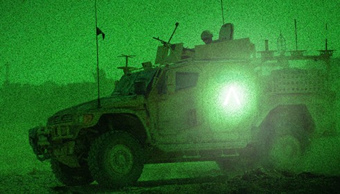 Inverted V Infrared Reflective Vehicle Decals